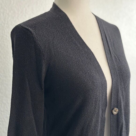 Hollister Classic Black Button-Up Cardigan Sweater Size XS - Picture 3 of 9